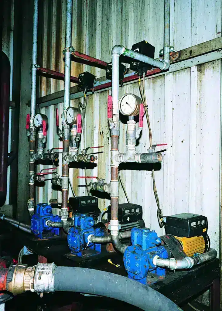 GHC tandwielpomp in gebruik